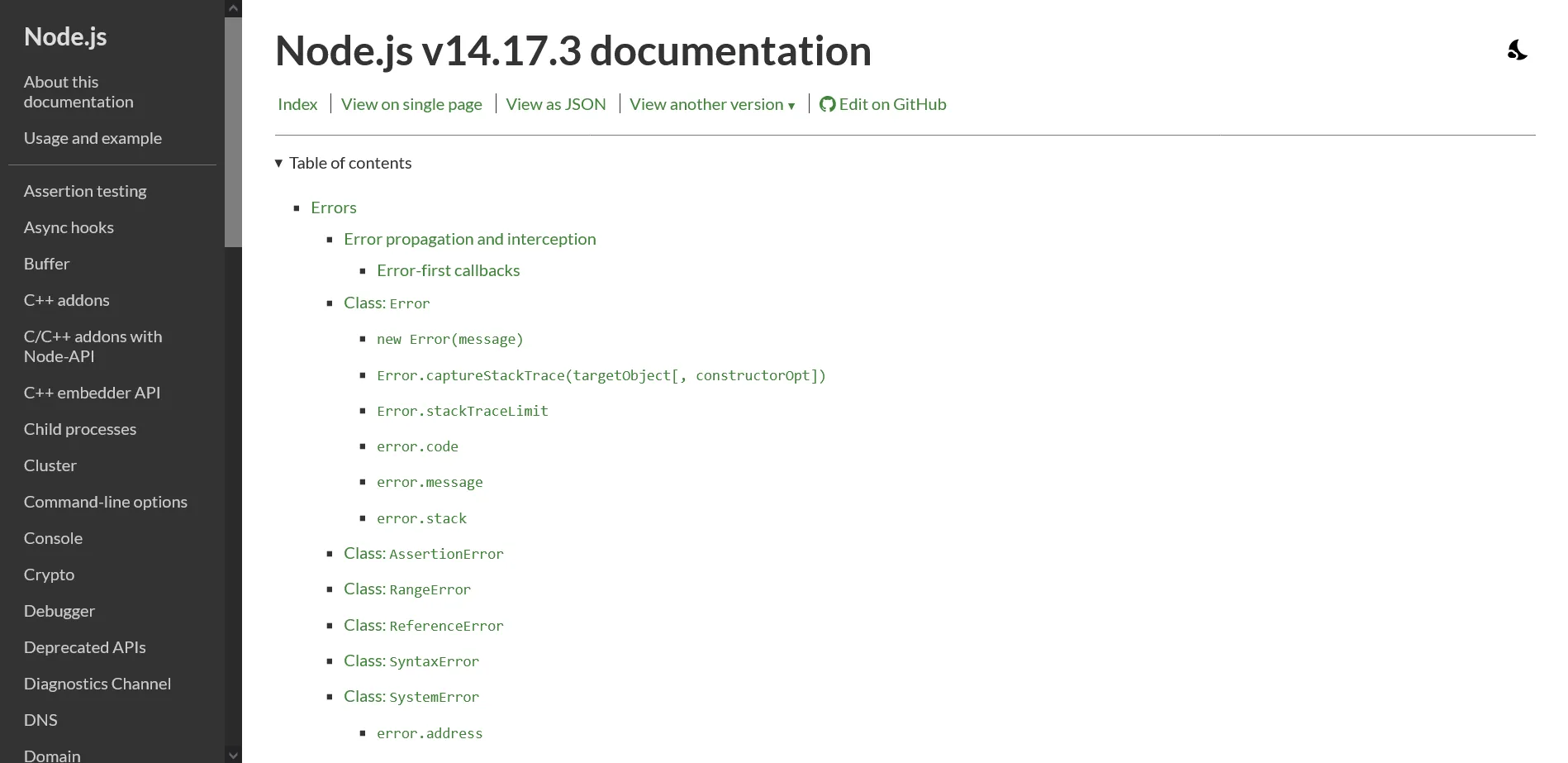 Node.js Documentation